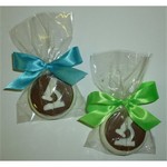 Microscope Fancy Chocolate Dipped Sandwich Cookie