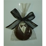 Groom Chocolate Dipped Fancy Sandwich Cookie