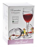 Romantica Red Wine Glass Gift Set - 4 Pieces 13 oz. 