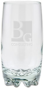 Deep Etched Galassia Beverage Glass 14 oz 