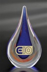 Teardrop Art Glass Award 