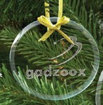 Circle Etched Ornament 3 in. Diameter