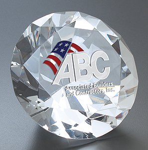 Large Diamante Paperweight 